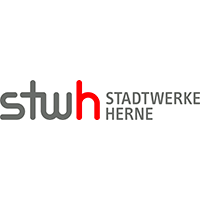 Logo van een sponsor, Stadtwerke Herne.
